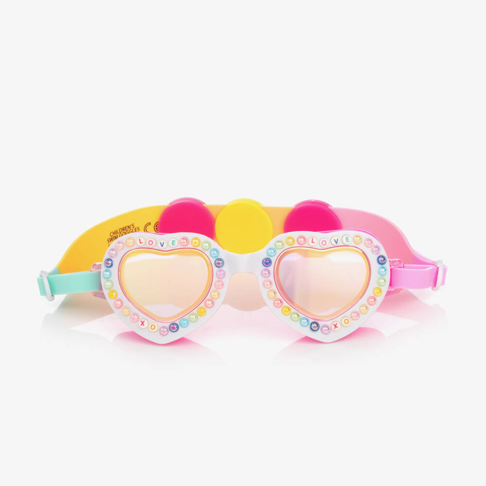 Bling2o-Girls' Heart-Shaped Pearl Swim Goggles | Childrensalon Outlet