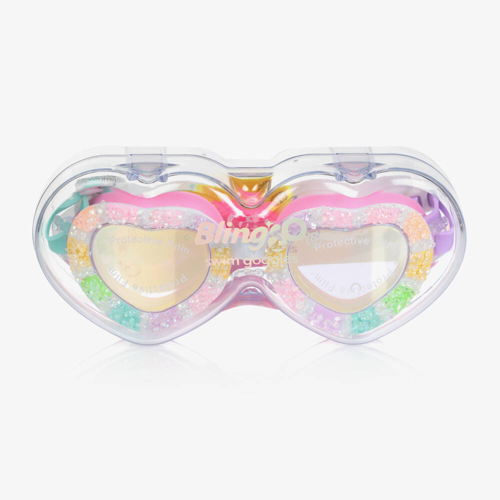 Bling2o-Girls Pastel Heart Swim Goggles | Childrensalon Outlet