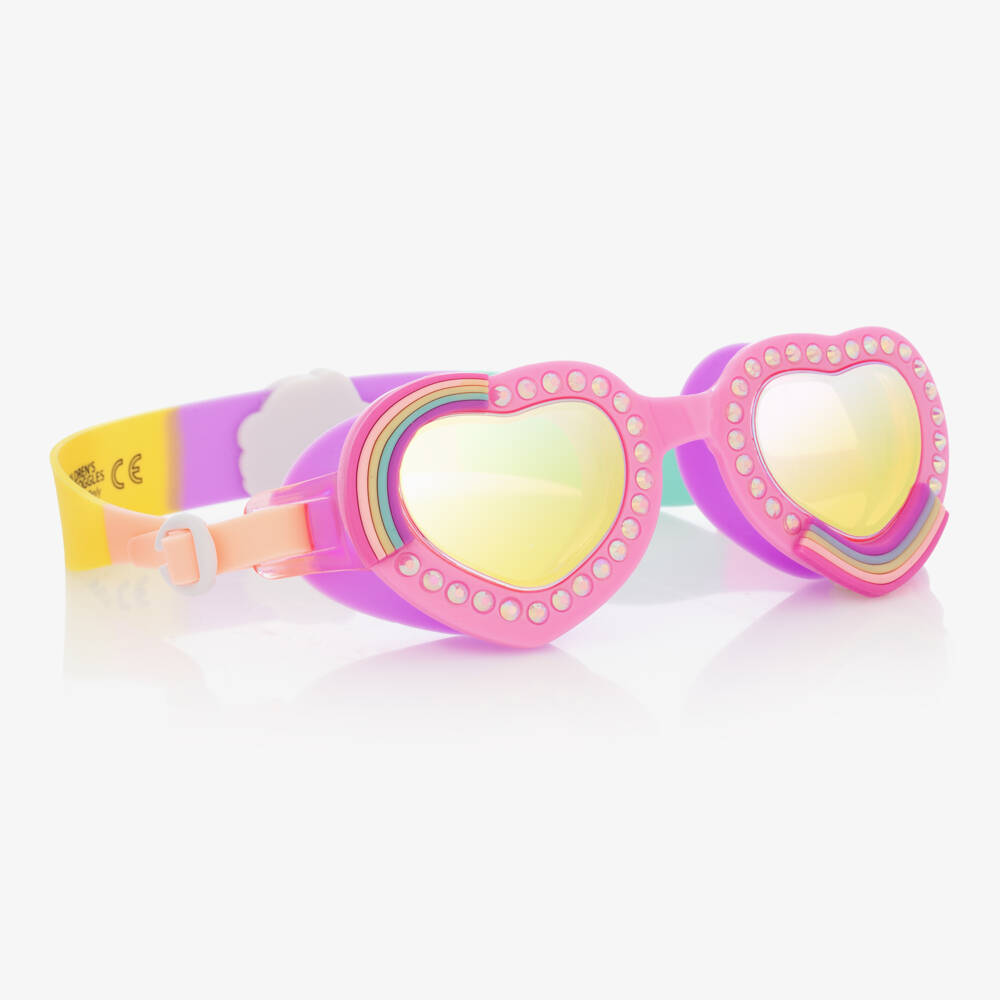 Bling2o-Girls' Pink Heart Pool Goggles | Childrensalon Outlet