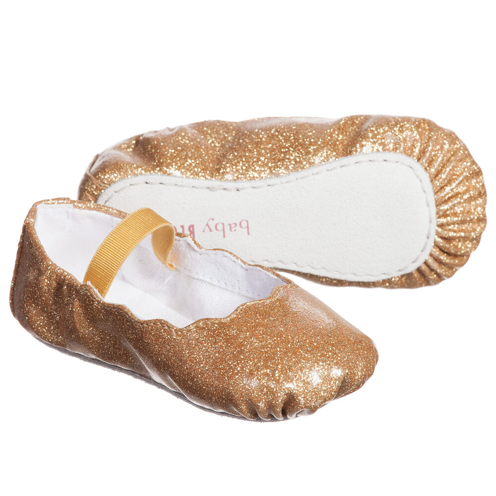 Bloch - Baby Girls Gold Glitter 'Bijou' Ballerina Shoes | Childrensalon