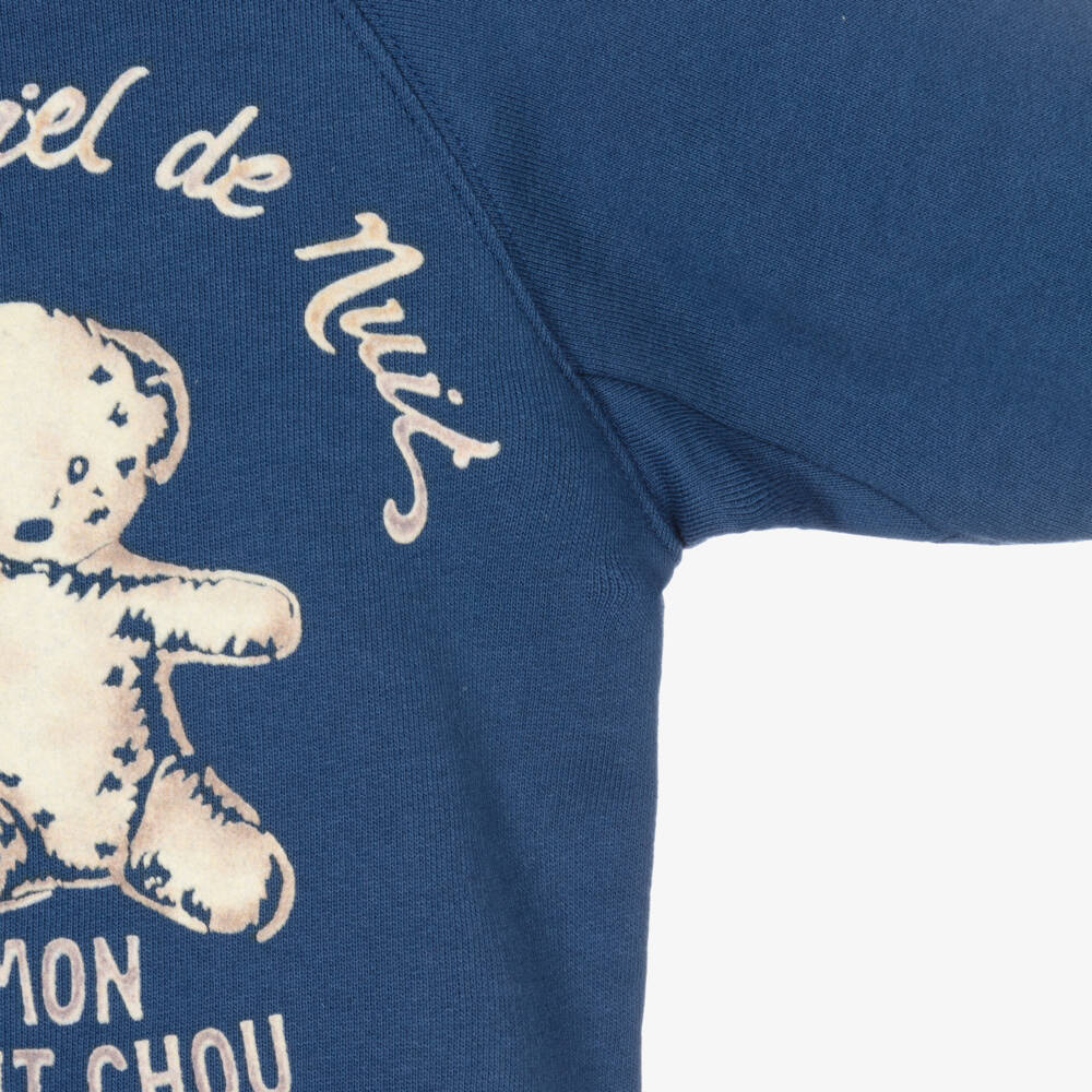 Gucci-Blue Bear Logo Baby Sweatshirt | Childrensalon Outlet