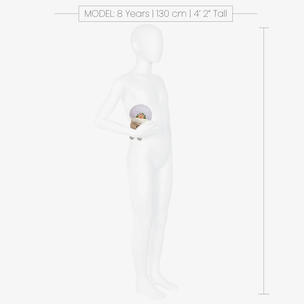 Jellycat-Blue & Brown Amuseables Snow Globe Soft Toy (15cm) | Childrensalon Outlet