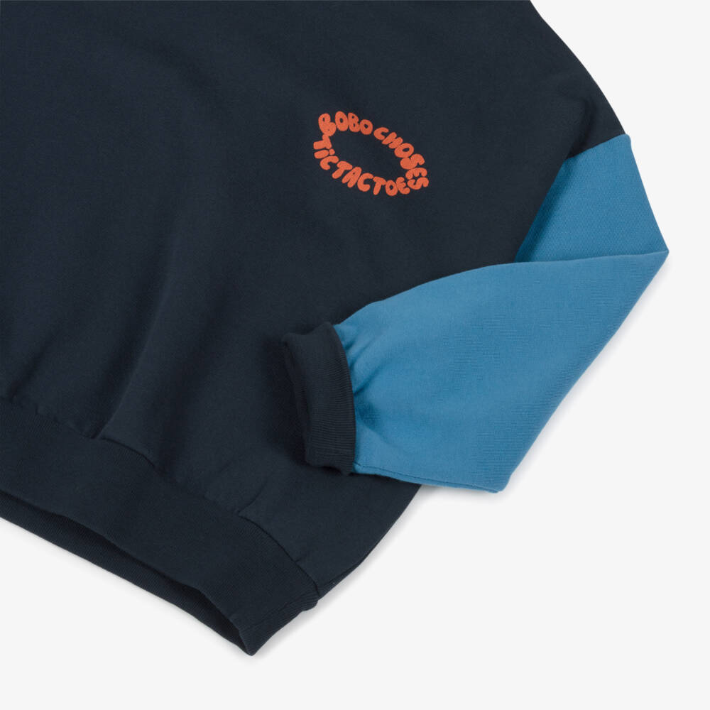 Bobo Choses-هودي أزرق من قطن عضوي نقي | Childrensalon Outlet