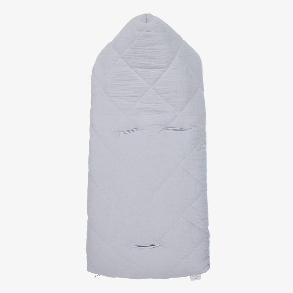 Uzturre-Blue Cotton Baby Nest (75cm) | Childrensalon Outlet