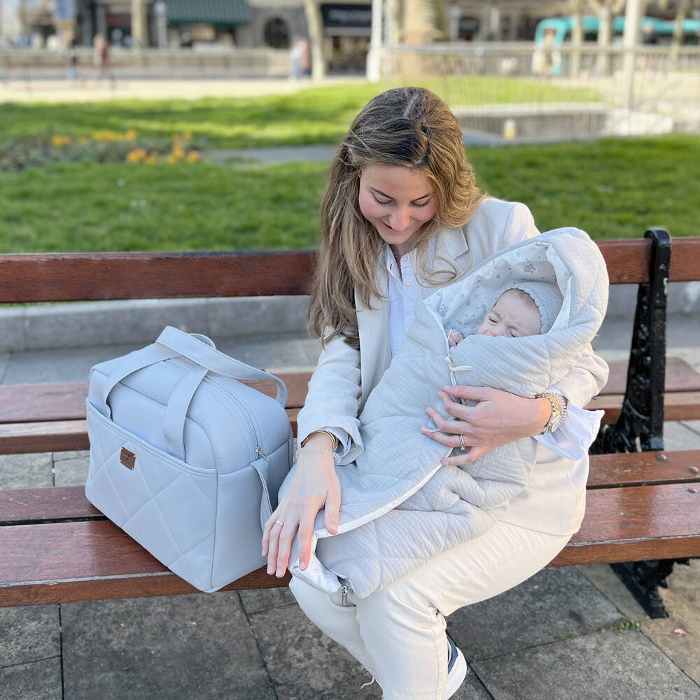 Uzturre-Blue Cotton Baby Nest (75cm) | Childrensalon Outlet