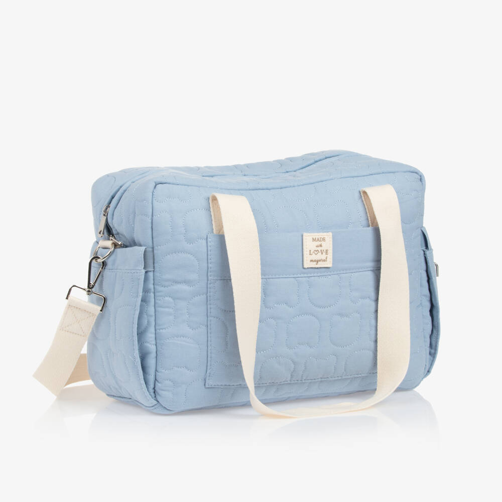 Mayoral-Blue Cotton Changing Bag (37cm) | Childrensalon Outlet