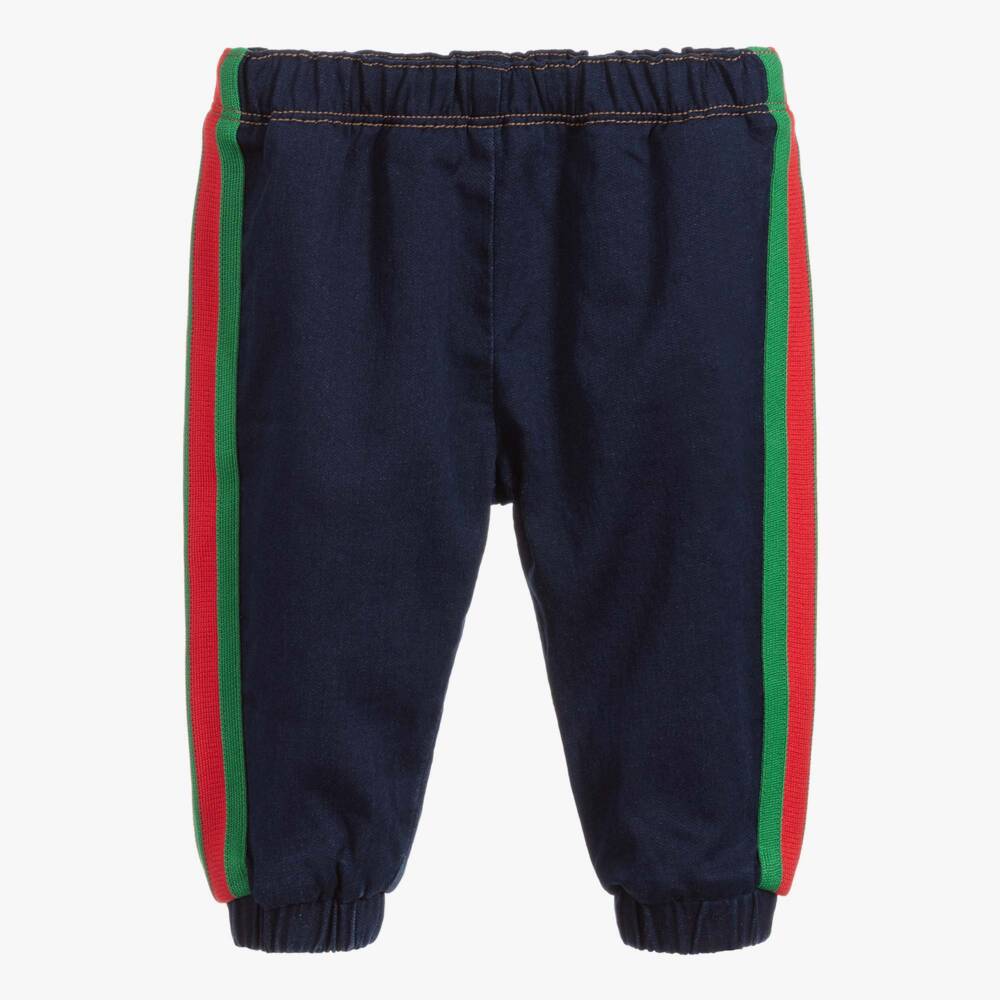 Gucci-Blue Denim Baby Trousers | Childrensalon Outlet