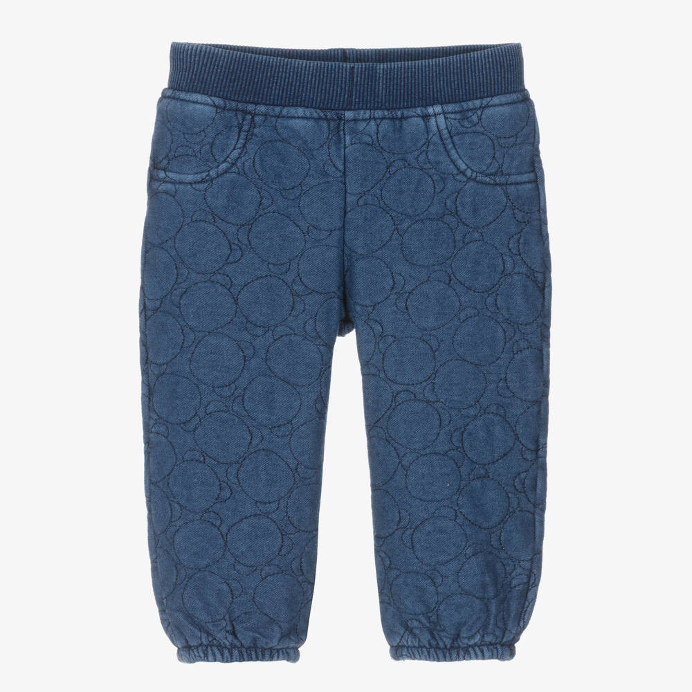 Mayoral Для новорожденных-Мягкие стеганые джинсы синие для детей | Childrensalon Outlet