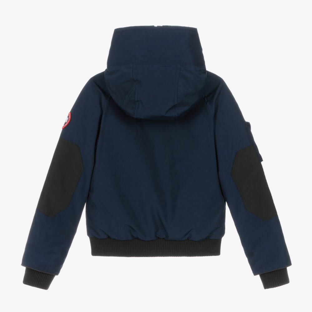 Canada Goose-Blue Down Padded Chilliwack Bomber Jacket | Childrensalon Outlet
