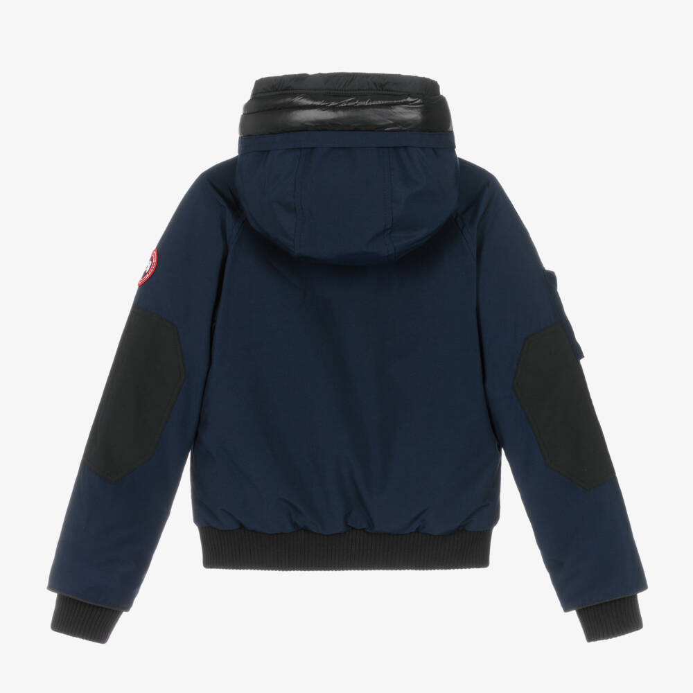Canada Goose-Blue Down Padded Chilliwack Bomber Jacket | Childrensalon Outlet