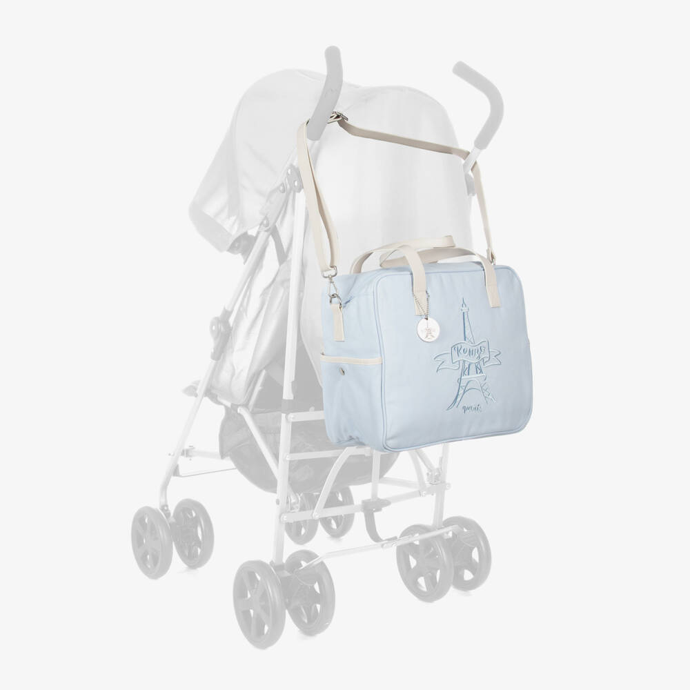 KENZO KIDS-Blue Eiffel Tower Changing Bag (34cm) | Childrensalon Outlet