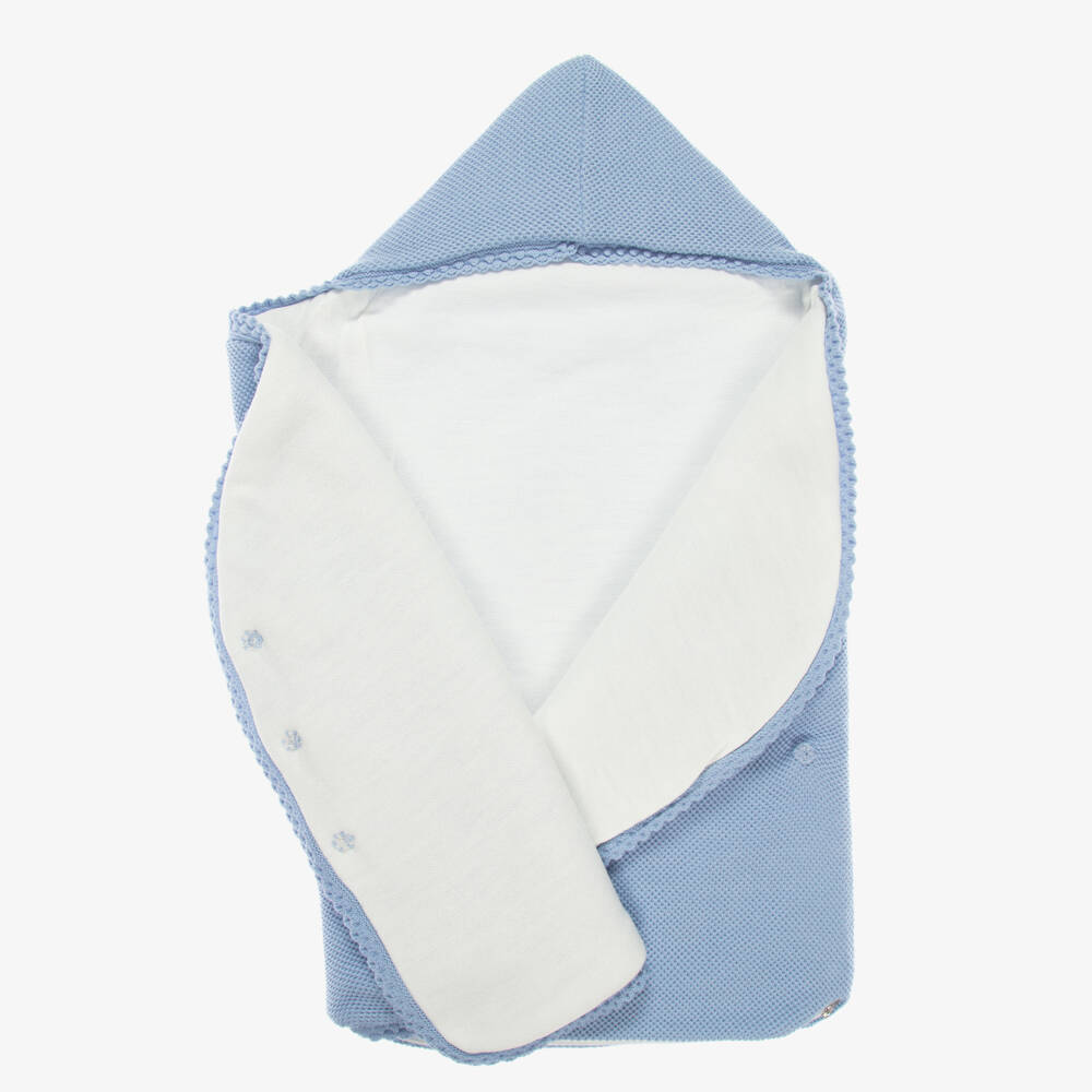 Artesanía Granlei-Blue Knitted Pom-Pom Nest (78cm) | Childrensalon Outlet