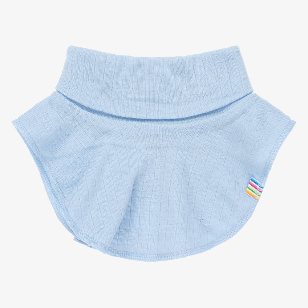 Joha-Blue Merino Wool Neck Warmer | Childrensalon Outlet