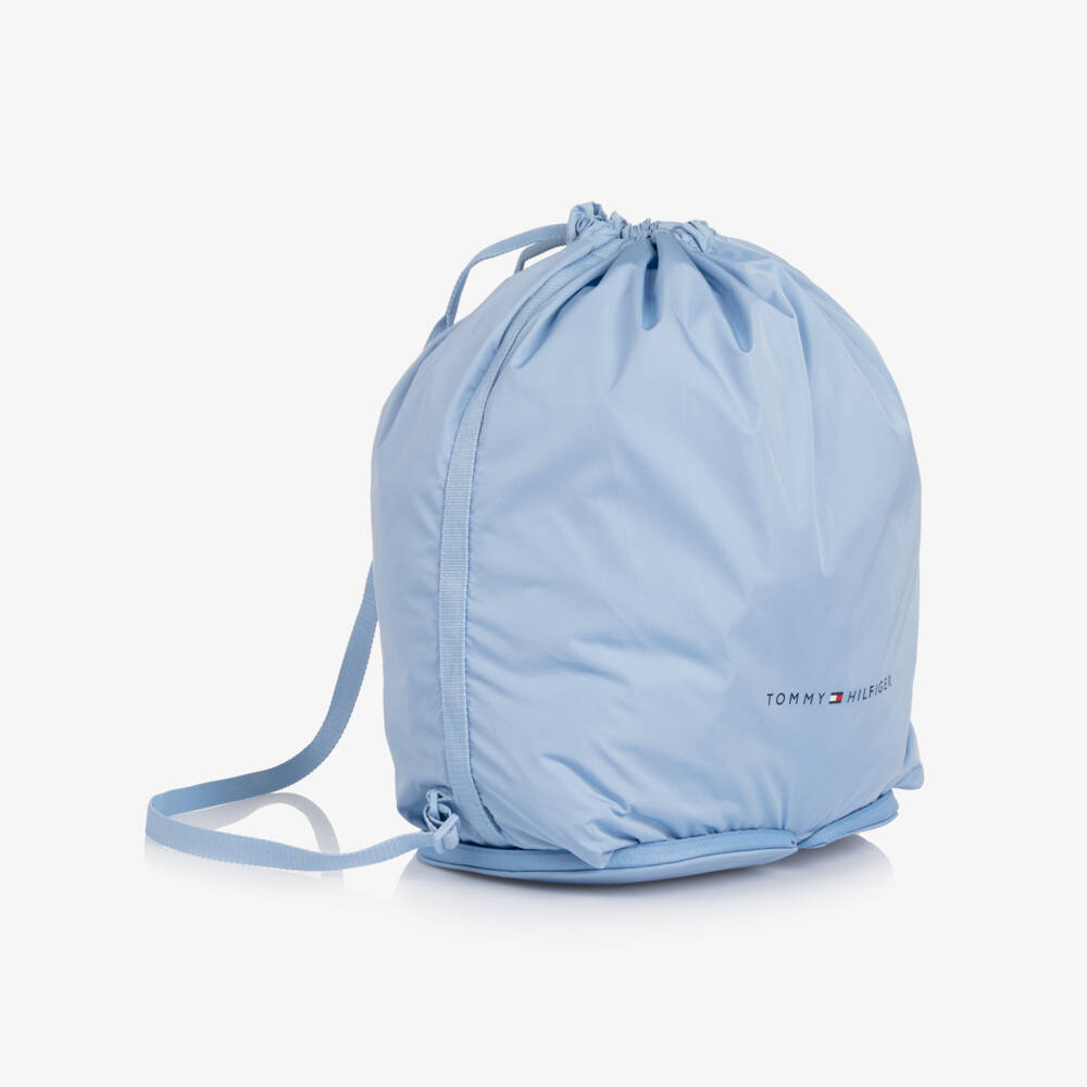 Tommy Hilfiger-Blue Packaway Drawstring Bag (40cm) | Childrensalon Outlet