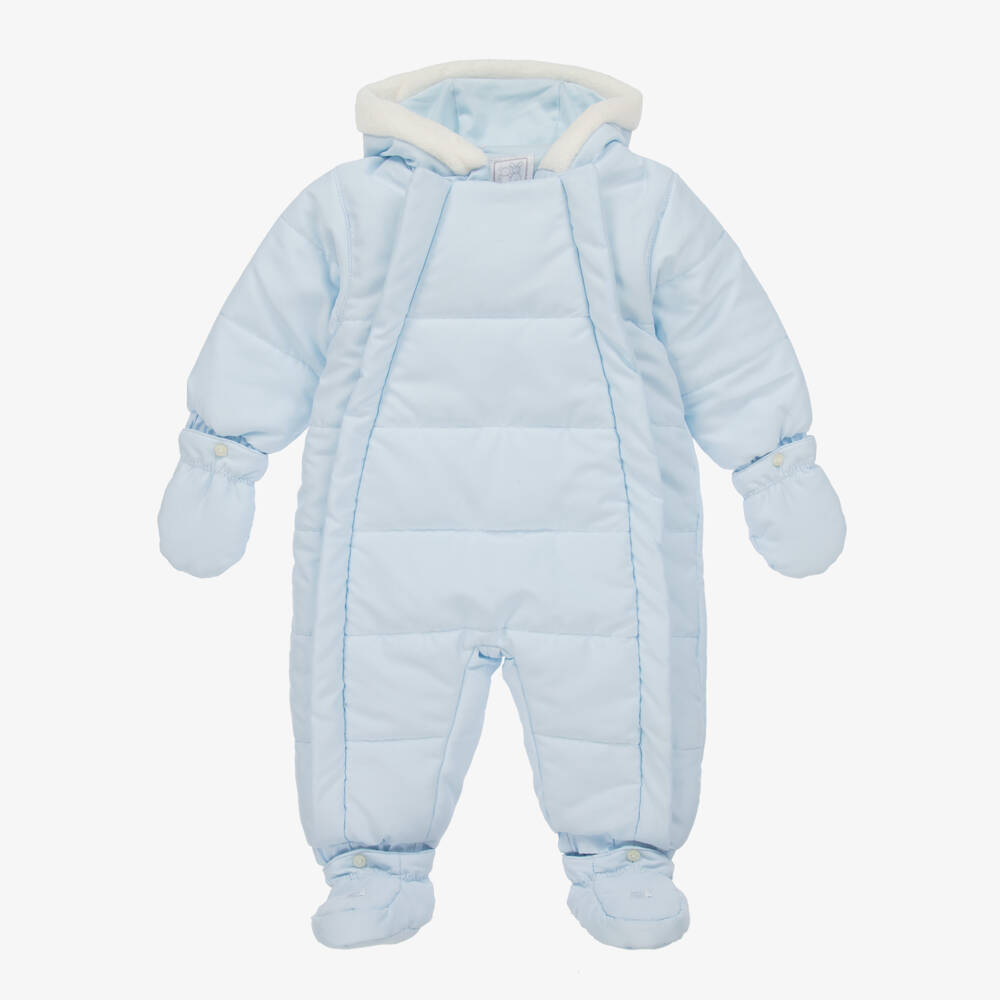 Emile et Rose-Blue Padded Snowsuit | Childrensalon Outlet