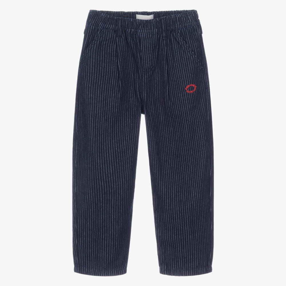 Bobo Choses-Классические синие полосатые джинсы для детей | Childrensalon Outlet