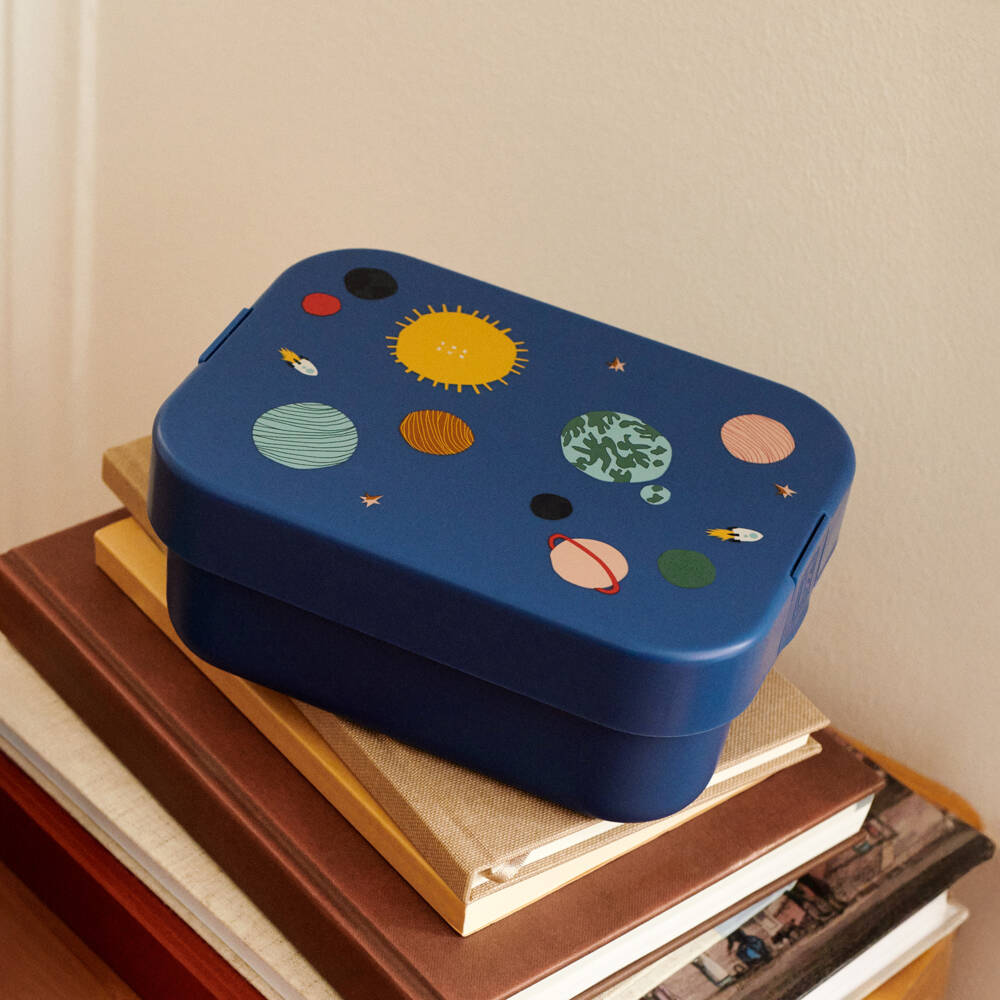 Liewood-Blue Planet Print Chelsey Lunchbox Set | Childrensalon Outlet