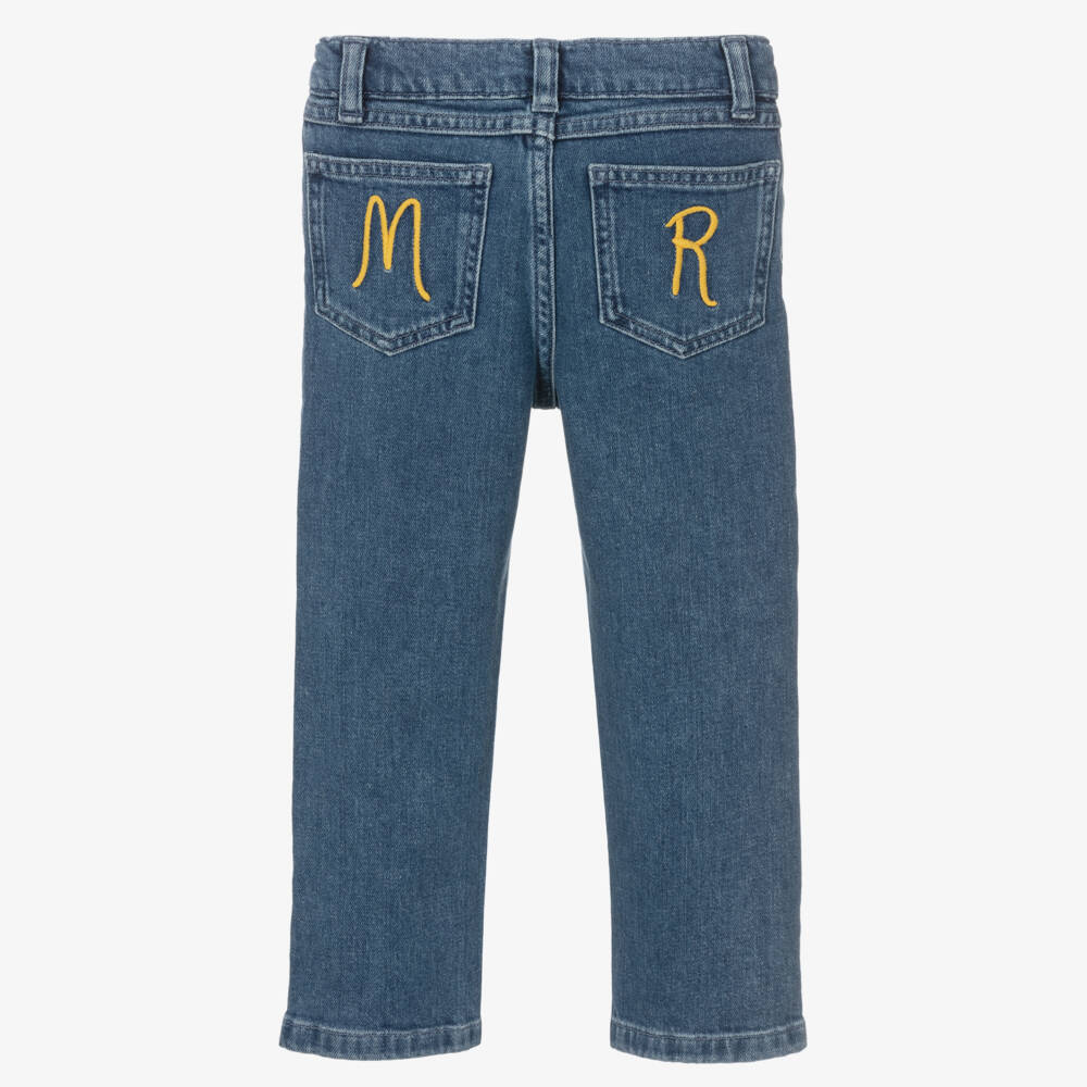 Mini Rodini-Blue Straight Denim Jeans | Childrensalon Outlet