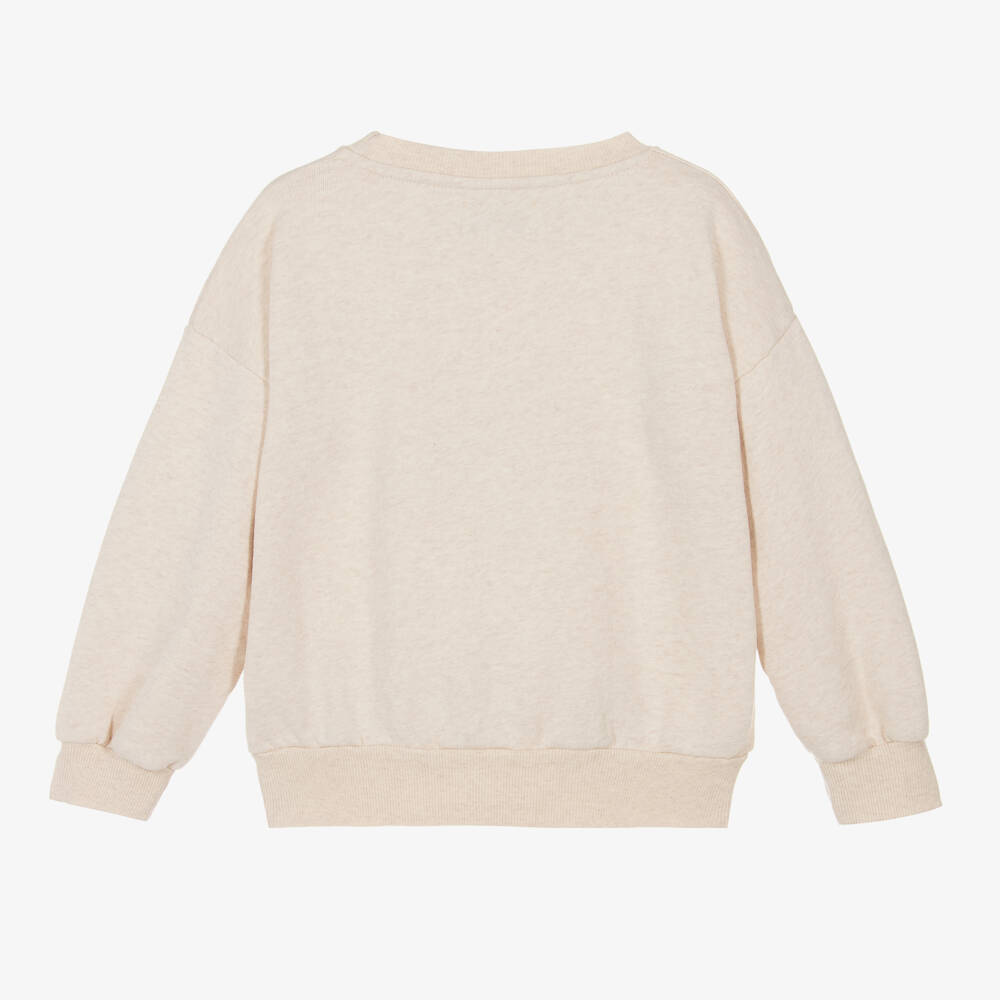 Bobo Choses-Boys Beige Fox Graphic Jumper | Childrensalon Outlet