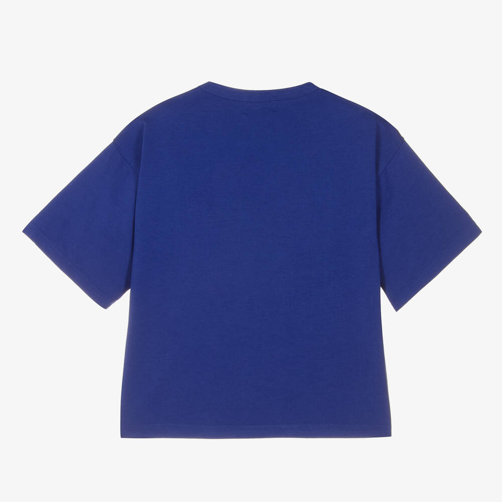 Bobo Choses-Boys Blue Dog Pattern Tee | Childrensalon Outlet
