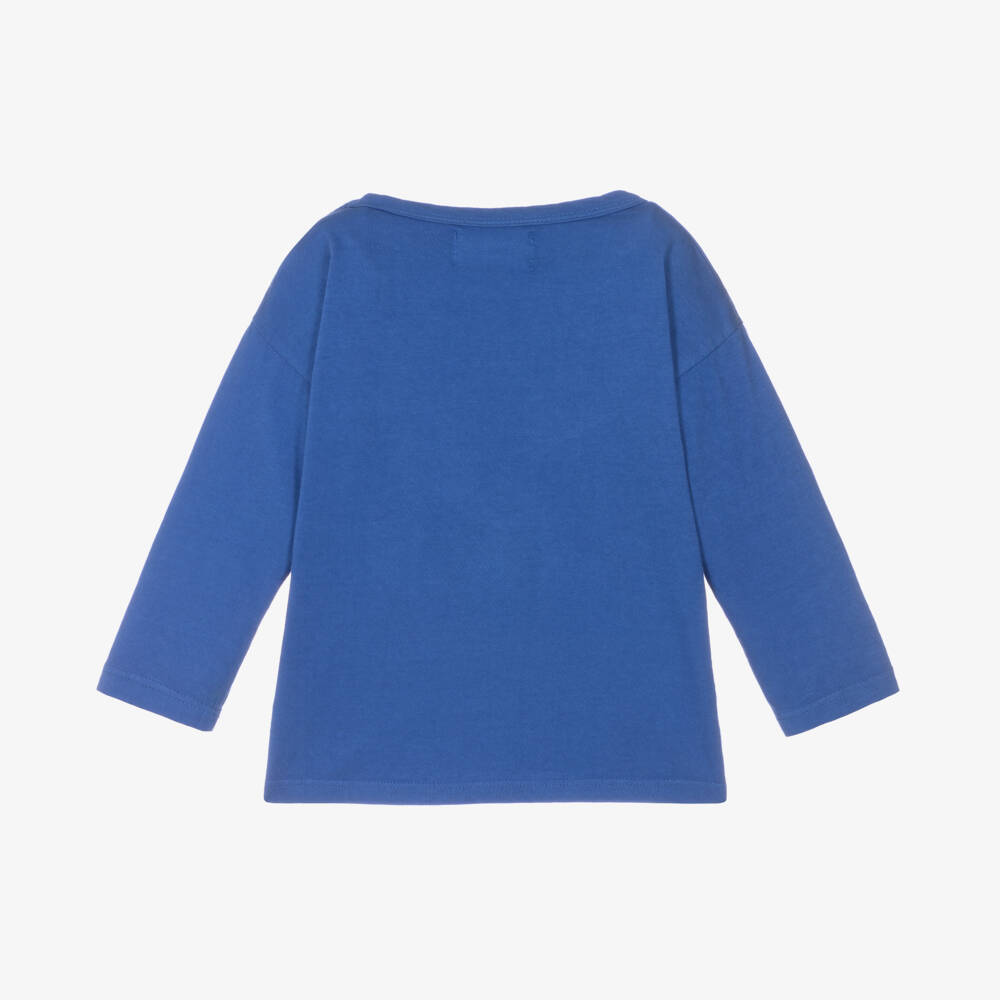 Bobo Choses-Boys Blue Dog Print Jersey Top | Childrensalon Outlet