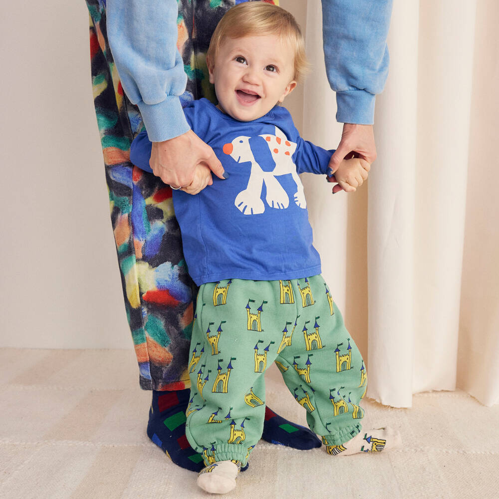 Bobo Choses-Boys Blue Dog Print Jersey Top | Childrensalon Outlet
