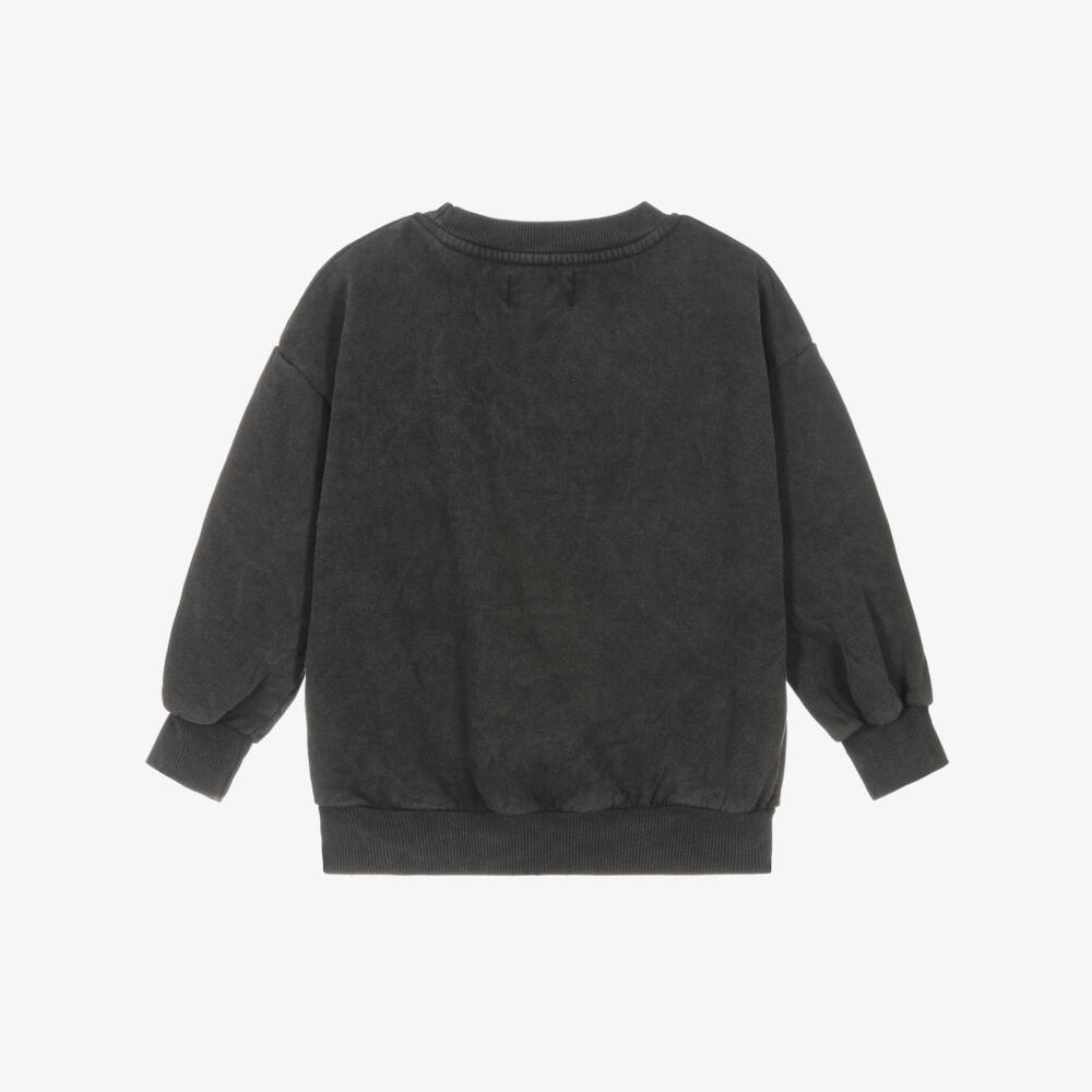 Bobo Choses-Boys Charcoal Organic Cotton Pullover | Childrensalon Outlet