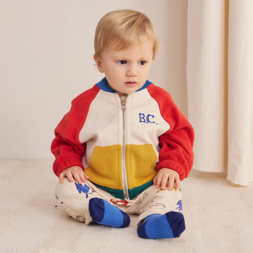 Bobo Choses-Boys Colourblock Zip-Up Jacket | Childrensalon Outlet