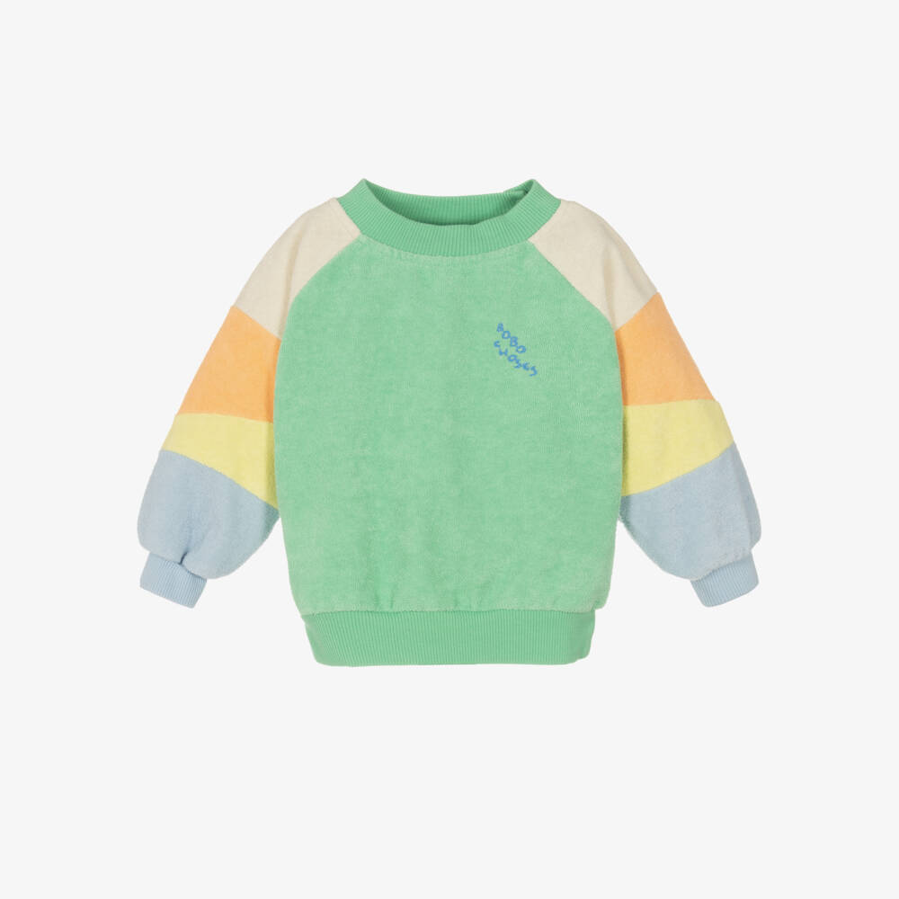 Bobo Choses-Boys Cozy Emerald Towelling Top | Childrensalon Outlet