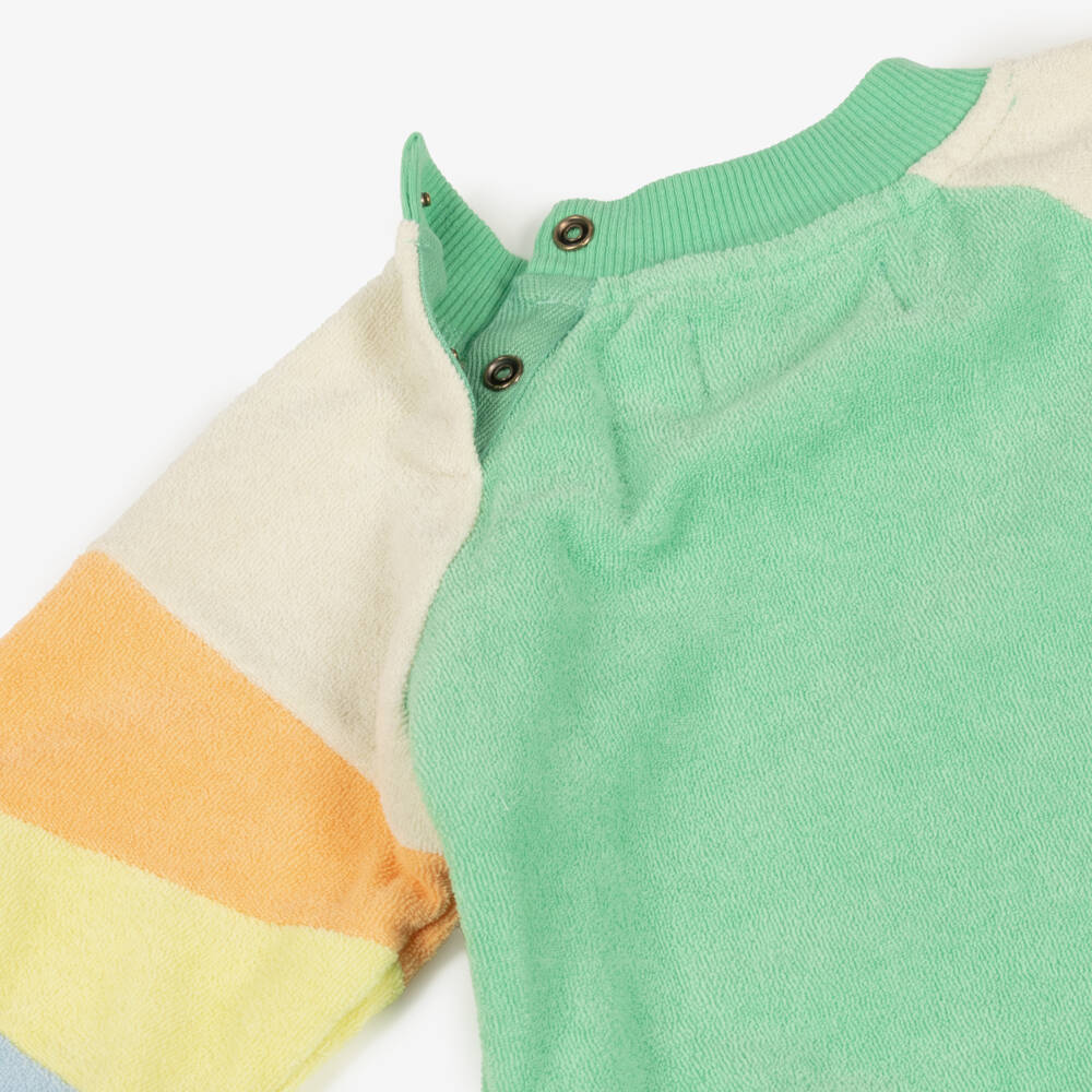 Bobo Choses-Boys Cozy Emerald Towelling Top | Childrensalon Outlet