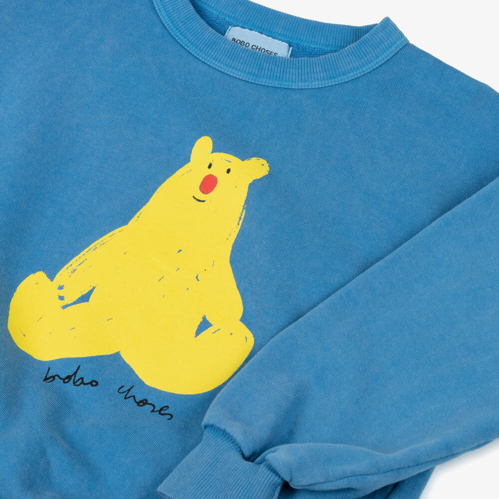 Bobo Choses-Boys Eco-Friendly Bear Pullover | Childrensalon Outlet
