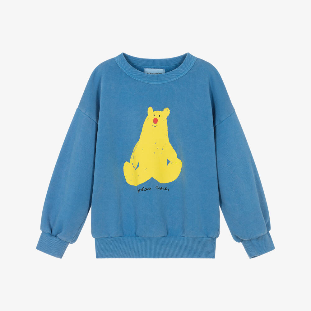 Bobo Choses-Boys Eco-Friendly Bear Pullover | Childrensalon Outlet
