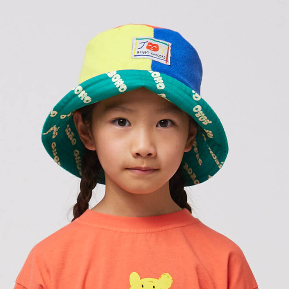 Bobo Choses-Boys Emerald Dual-Sided Playful Bucket Hat | Childrensalon Outlet