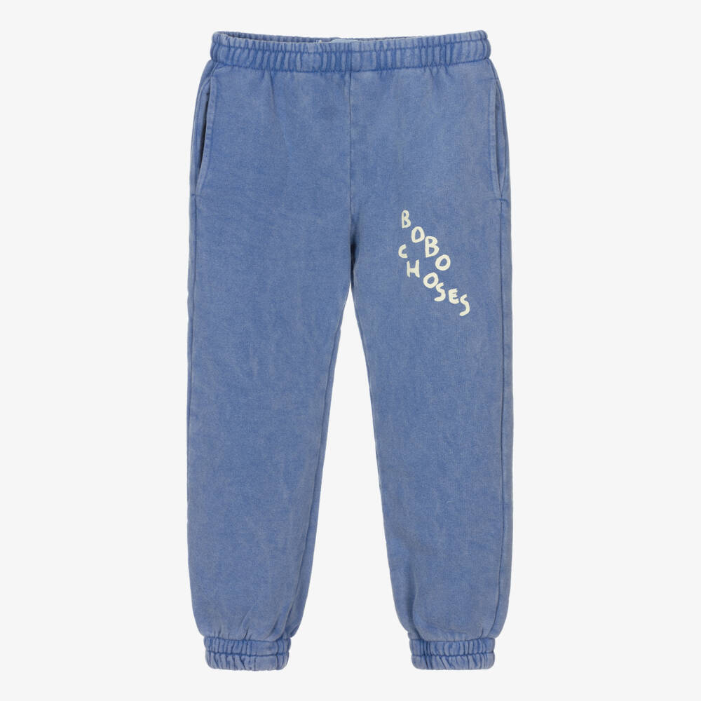 Bobo Choses-Хлопковые джоггеры выцветшего синего цвета для мальчиков | Childrensalon Outlet