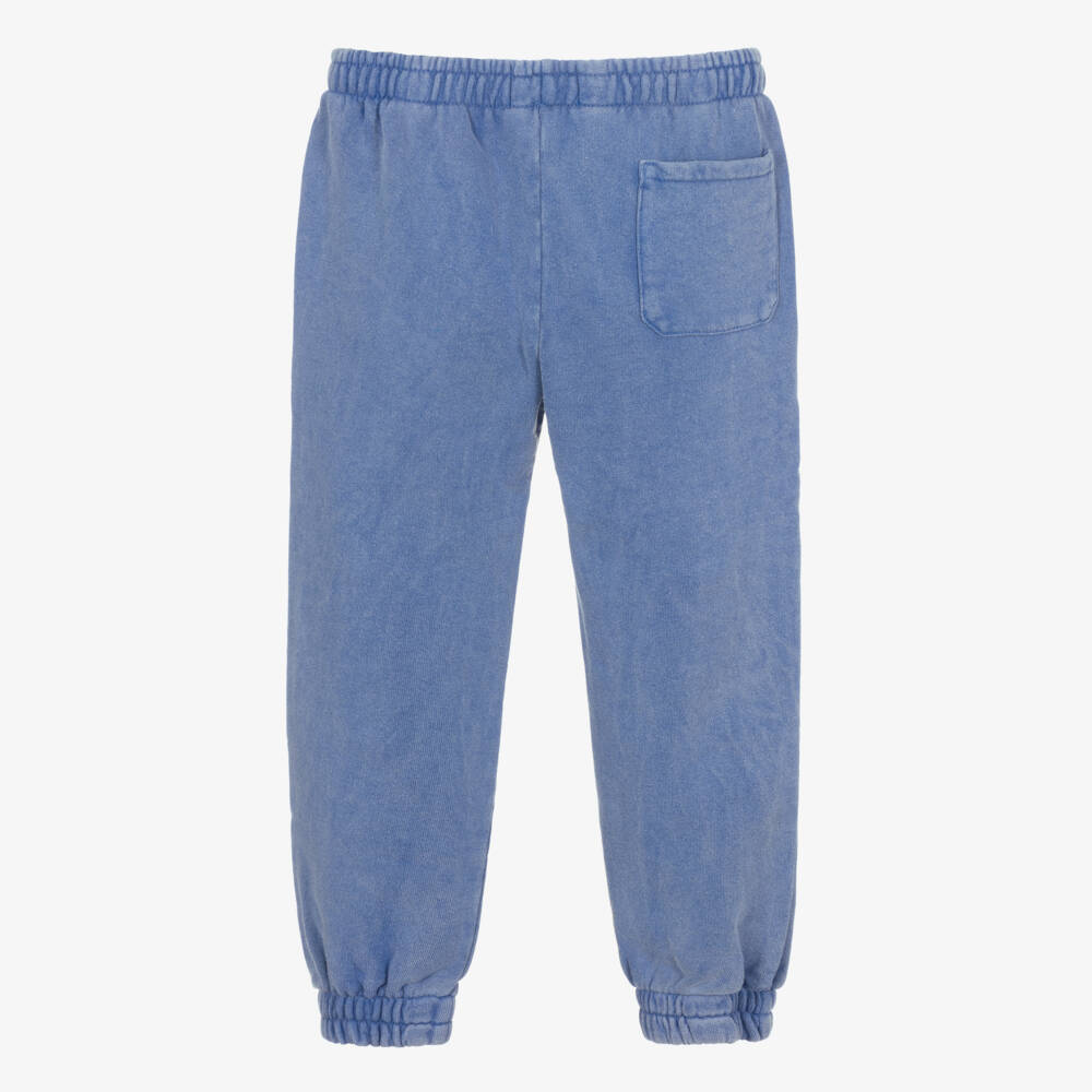 Bobo Choses-Boys Faded Blue Cotton Joggers | Childrensalon Outlet