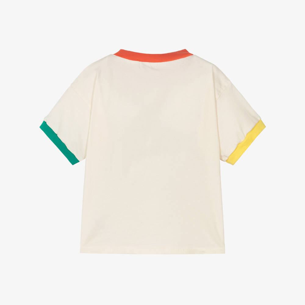 Bobo Choses-Boys Ivory Bliss Cotton Tee | Childrensalon Outlet