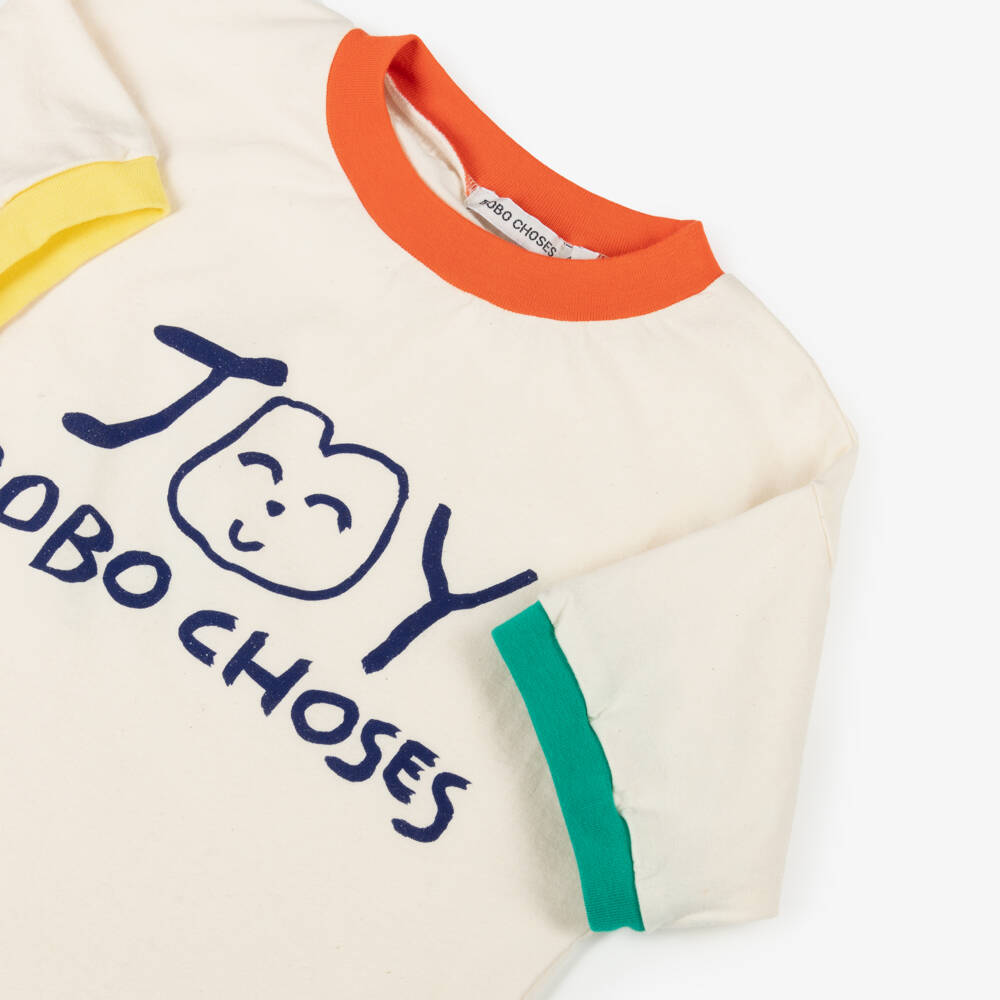 Bobo Choses-Boys Ivory Bliss Cotton Tee | Childrensalon Outlet