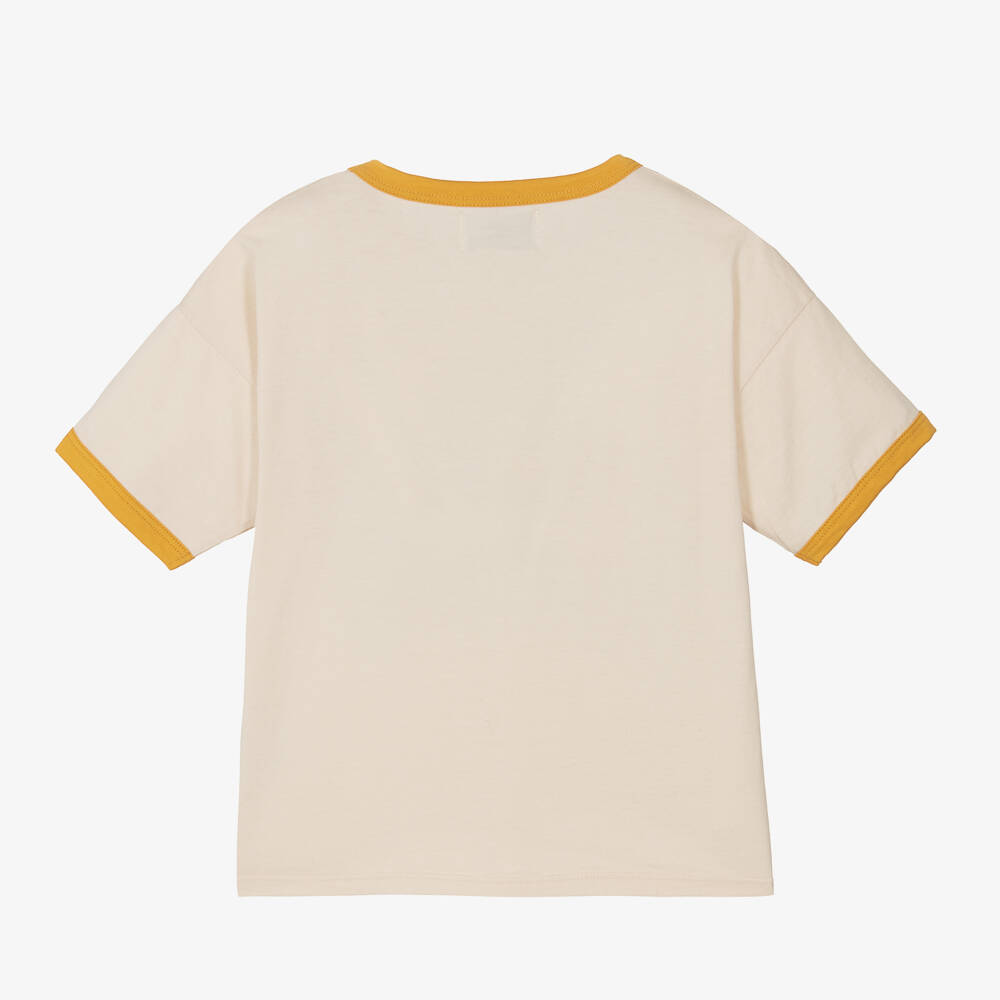 Bobo Choses-Boys Ivory Crocodile Graphic Tee | Childrensalon Outlet