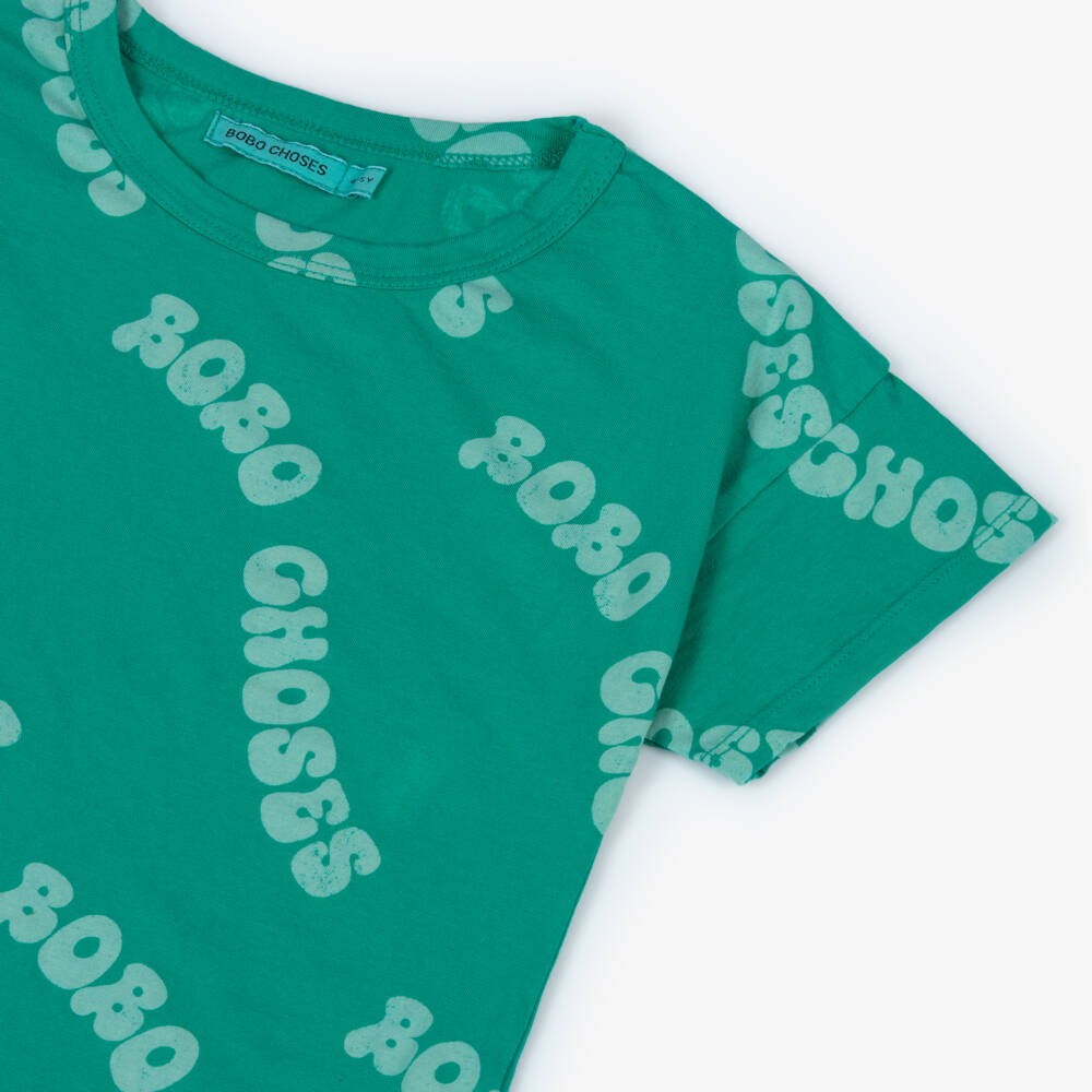 Bobo Choses-Boys Leafy Organic Cotton Tee | Childrensalon Outlet