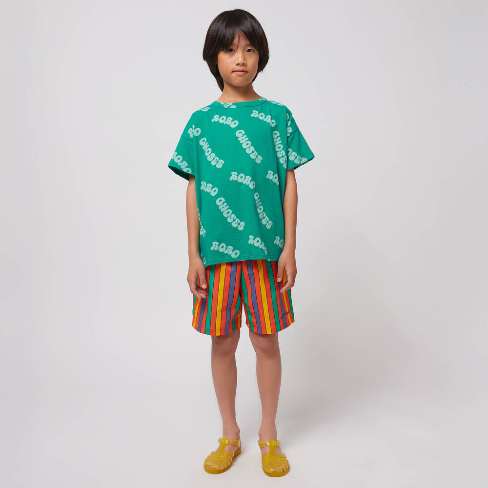 Bobo Choses-Boys Leafy Organic Cotton Tee | Childrensalon Outlet
