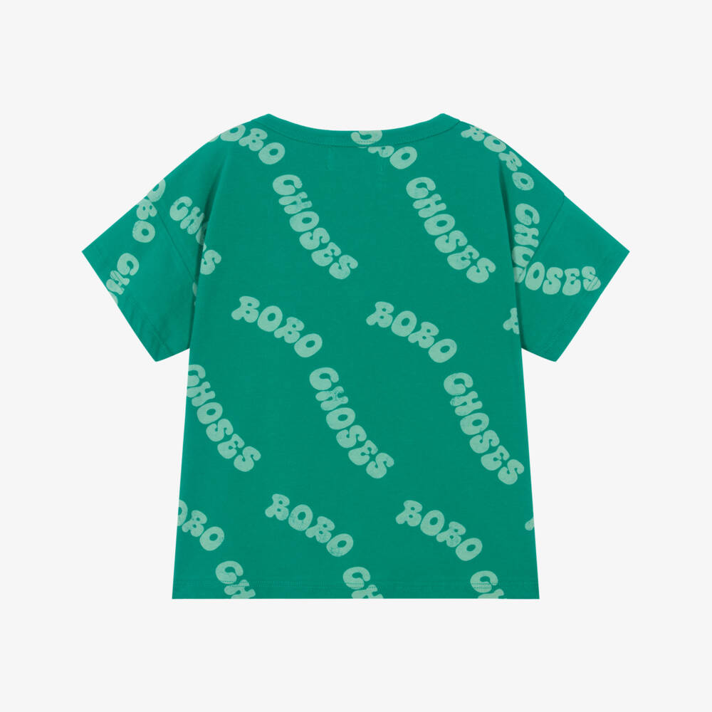 Bobo Choses-Boys Leafy Organic Cotton Tee | Childrensalon Outlet