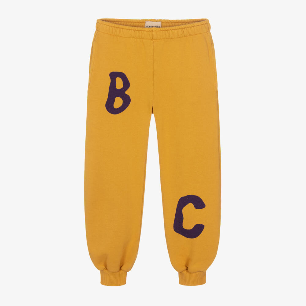Bobo Choses-Boys Mustard Jersey Joggers | Childrensalon Outlet