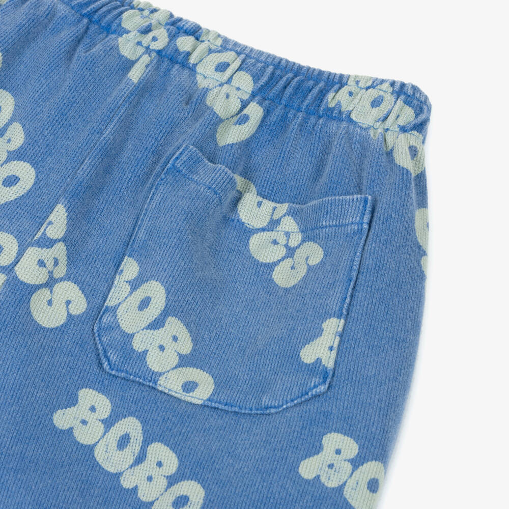 Bobo Choses-Boys Organic Blue Jersey Shorts | Childrensalon Outlet