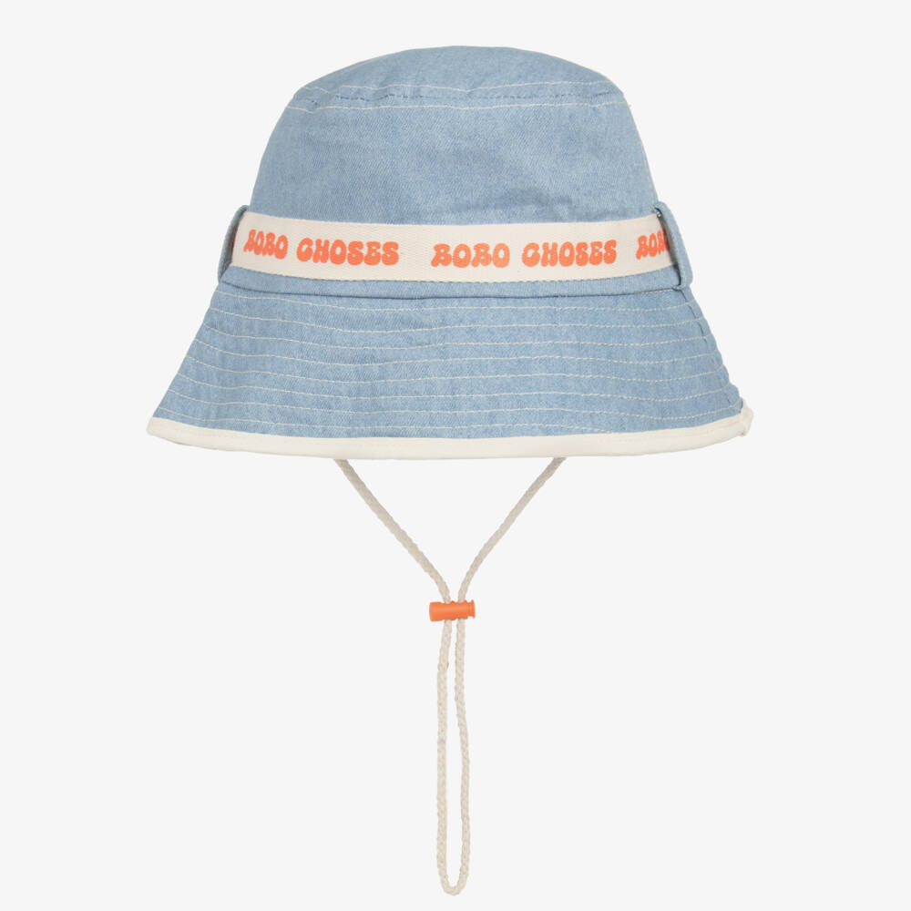 Bobo Choses-Boys Soft Denim Sun Hat | Childrensalon Outlet