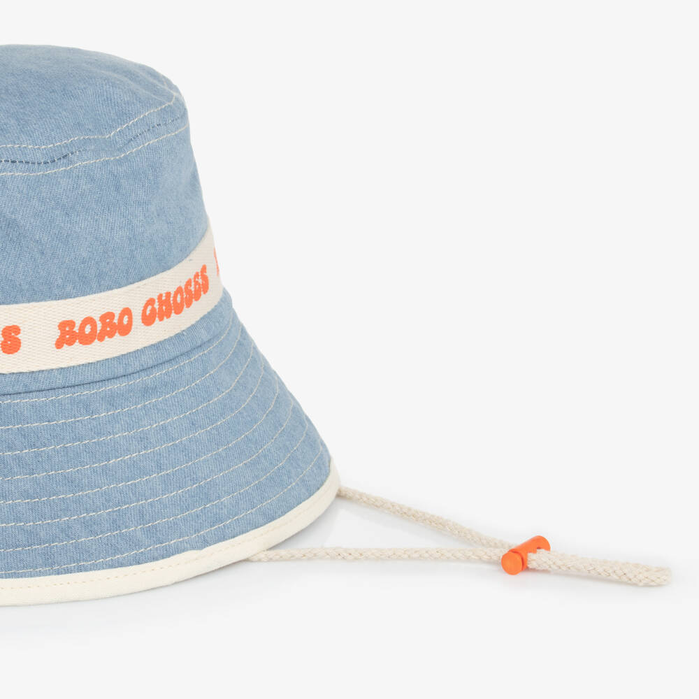 Bobo Choses-Boys Soft Denim Sun Hat | Childrensalon Outlet