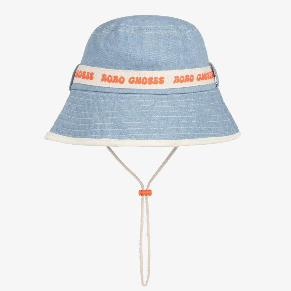 Bobo Choses-Boys Soft Denim Sun Hat | Childrensalon Outlet