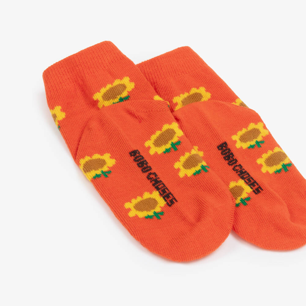 Bobo Choses-Boys Vibrant Knit Sunflower Socks | Childrensalon Outlet