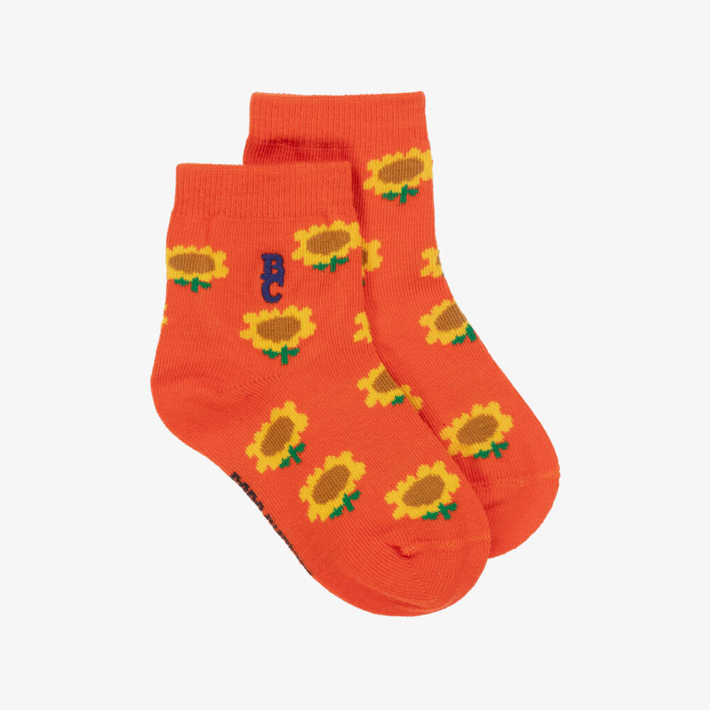 Bobo Choses-Boys Vibrant Knit Sunflower Socks | Childrensalon Outlet