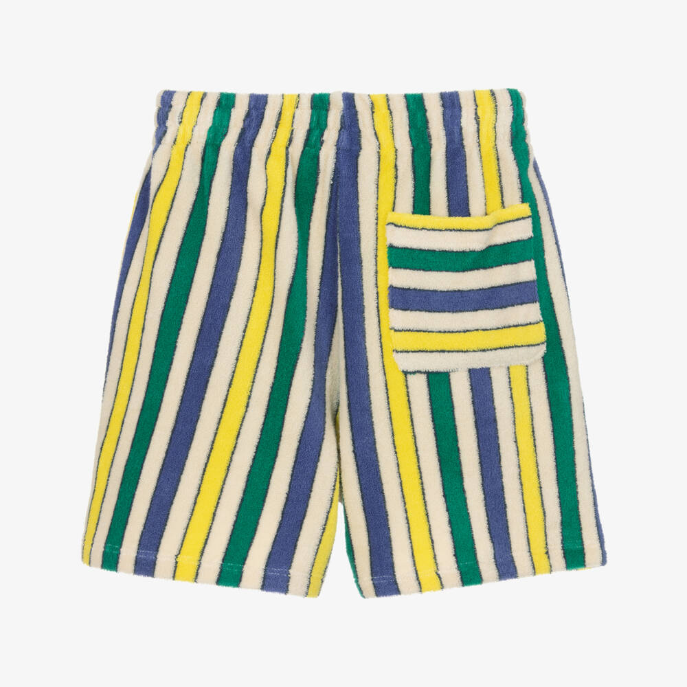 Bobo Choses-Boys Vibrant Striped Cotton Shorts | Childrensalon Outlet