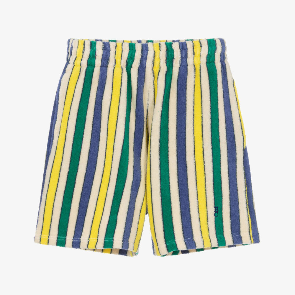 Bobo Choses-Boys Vibrant Striped Cotton Shorts | Childrensalon Outlet